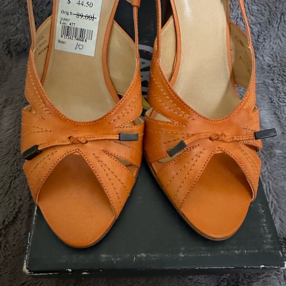 Sunny Orange Women's Heels - NEW